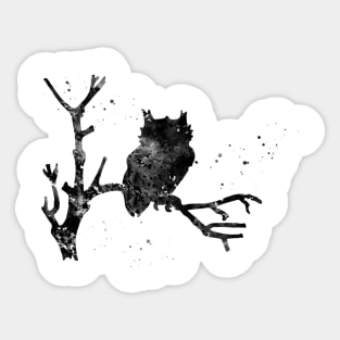 Owl on a Tree Sticker